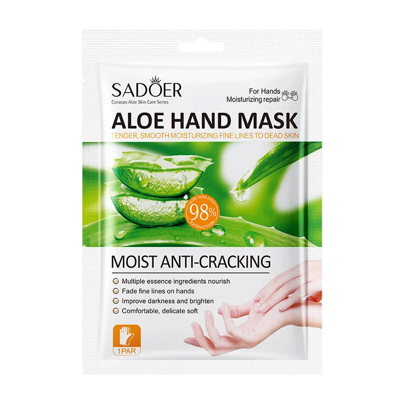 SADOER Aloe Vera Foot & Hand Peeling Mask – Moisturizing