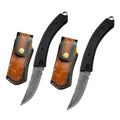 Damascus Steel Folding Pocket Knife – Sharp Multi-Purpose Blade