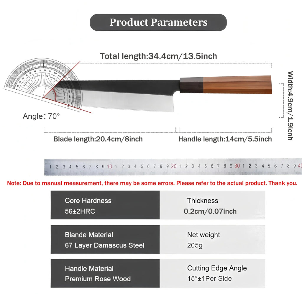 Professional Kiritsuke Chef Knife – Sharp Stainless Steel Blade