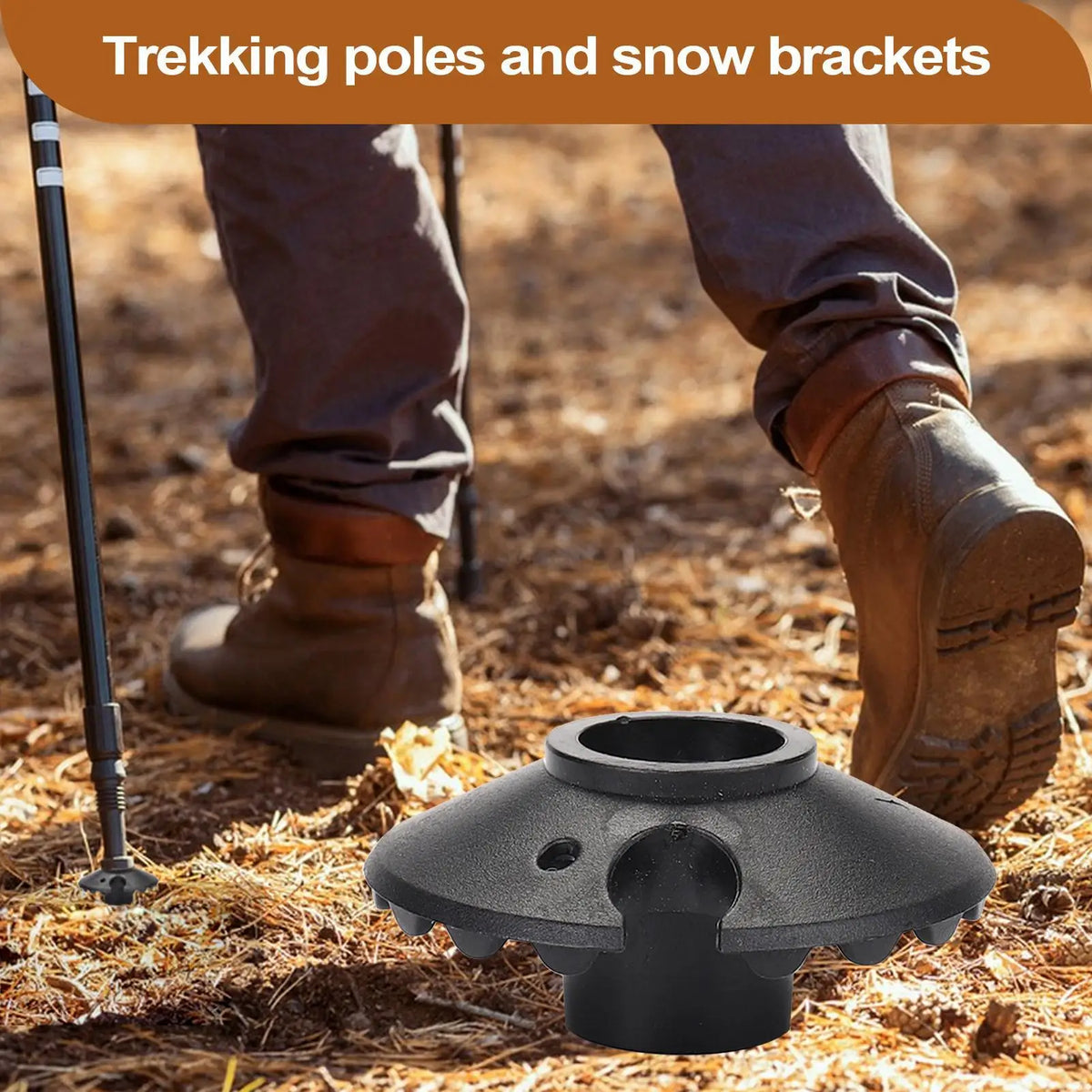 Trekking Pole Snow & Mud Baskets – Anti-Slip Replacement Pair