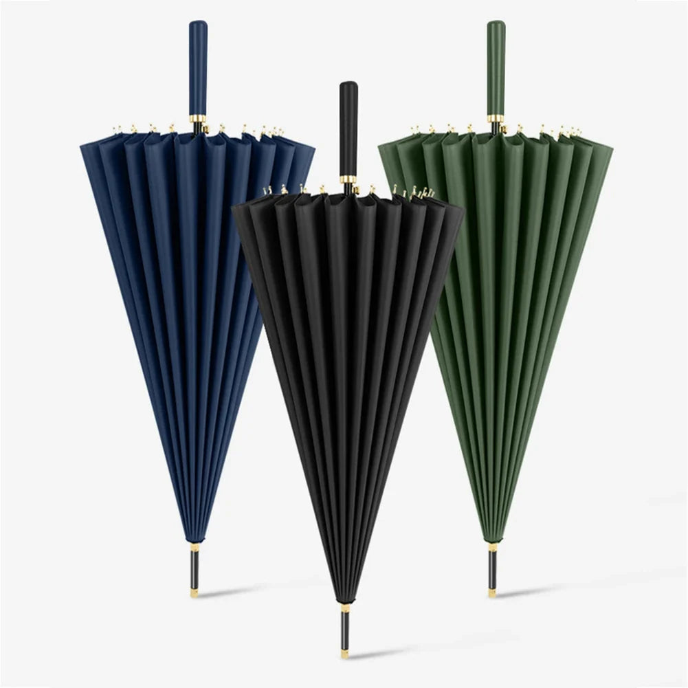 HOBBAGGO 24-Rib Auto Open Windproof All-Weather Umbrella