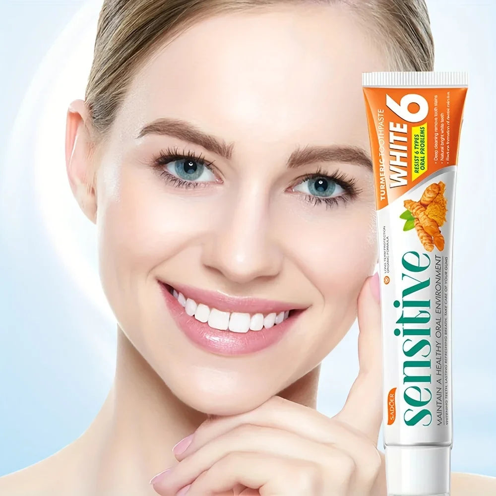 Turmeric Whitening Toothpaste – Deep Clean & Fresh Breath 100g