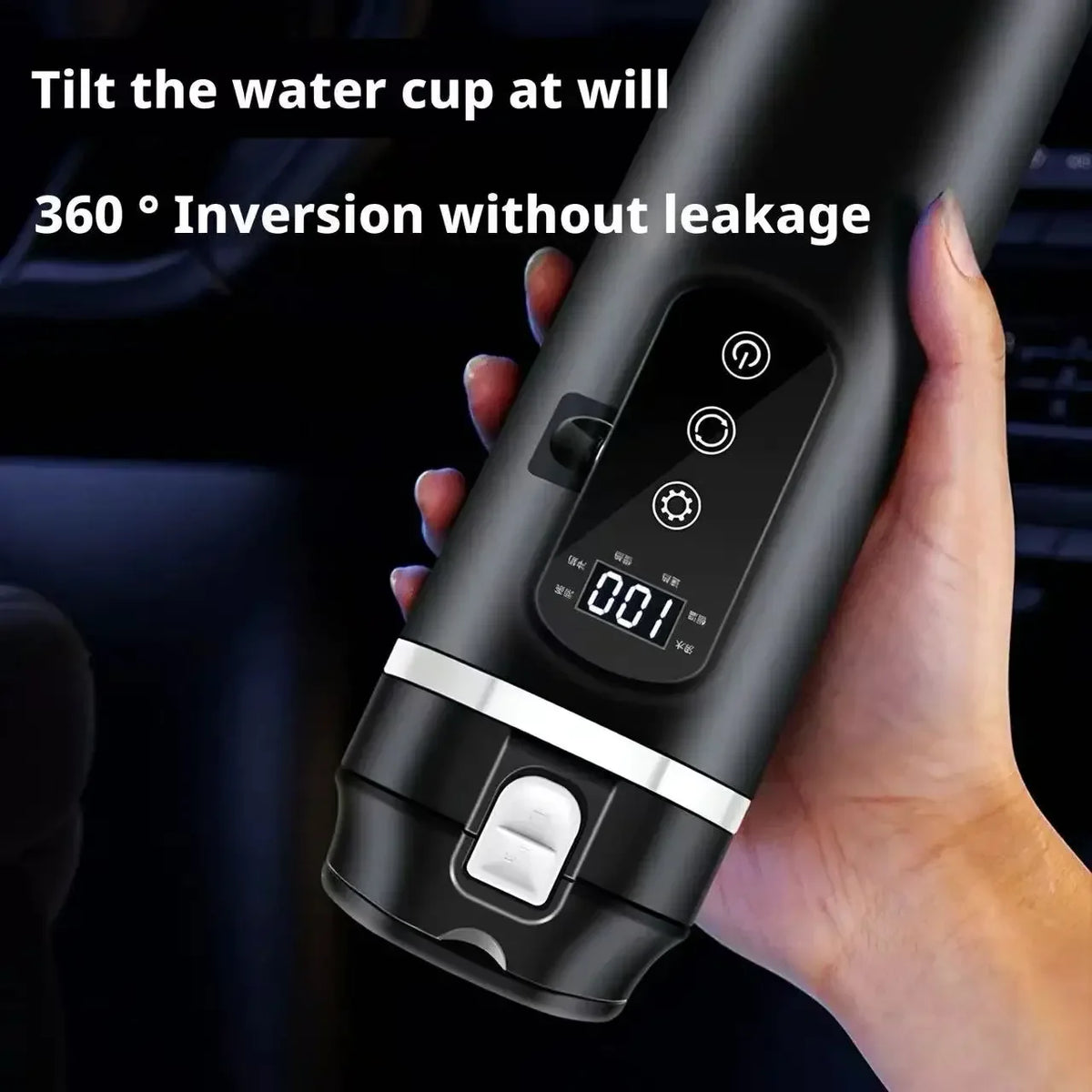 Car Electric Kettle 12V/24V 500ml Stainless Steel Travel Mug