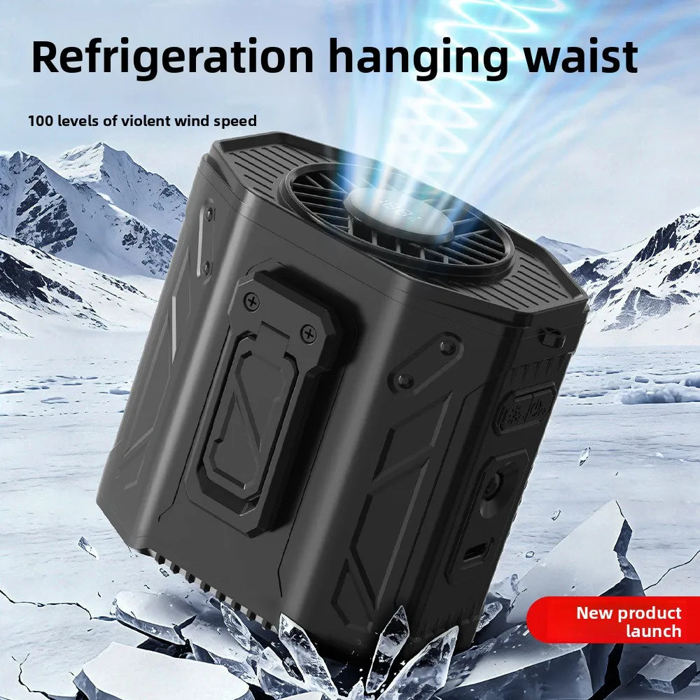 Portable Wearable Neck & Waist Fan | Rechargeable Hands-Free