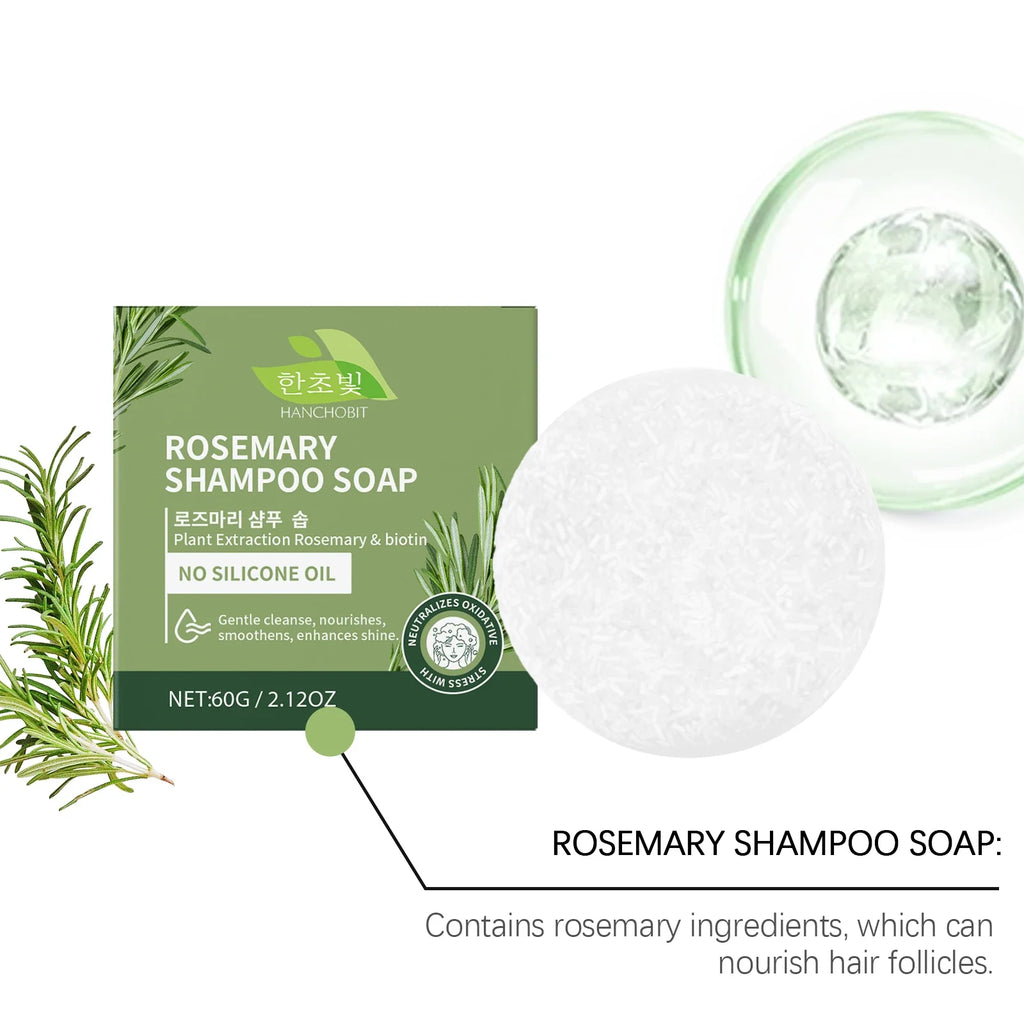 Rosemary Shampoo Bar – Nourishing Scalp Cleanser 60g | Hanchobit