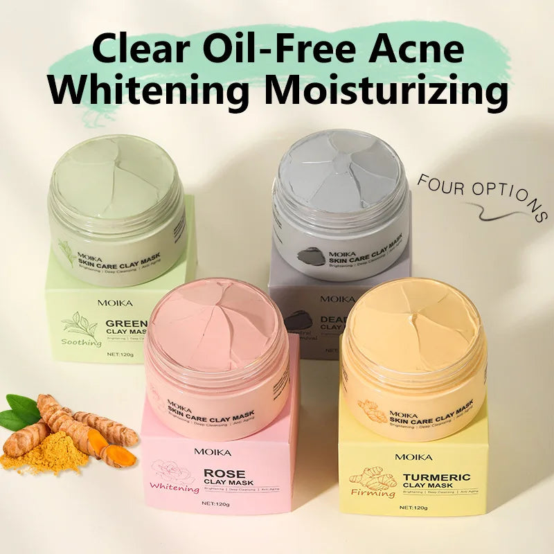 Rose Whitening Clay Mask 120g – Hydrating & Pore Cleansing
