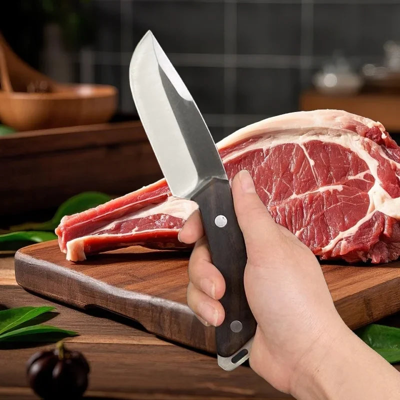 Professional Chef Cleaver Knife – High Carbon Steel & Sandalwood