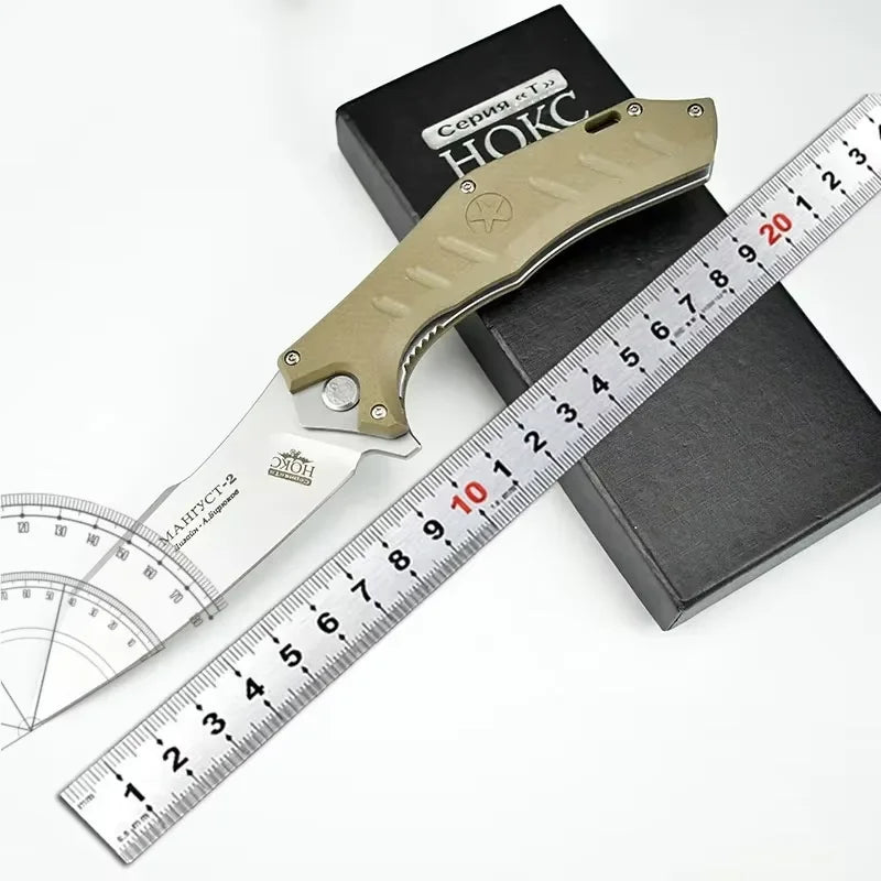 G10 Pocket Folding Knife – Carbon Steel Outdoor Camping Knife