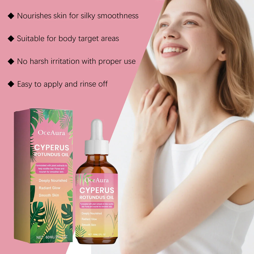 Oceaura Natural Cyperus Rotundus Oil Hair Removal Serum Armpit Legs