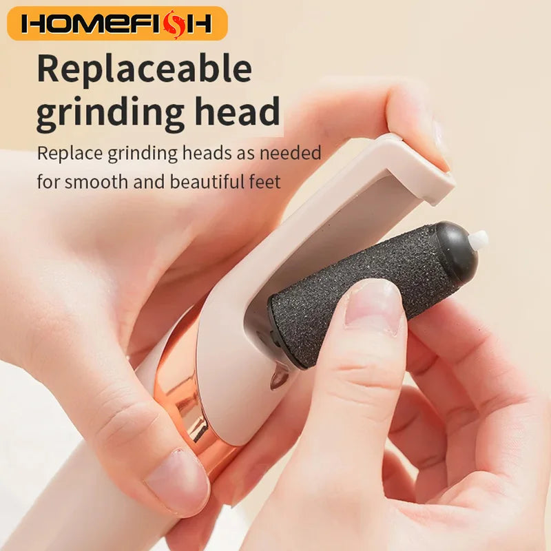 HOMEFISH Electric Foot Callus Remover | Rechargeable Pedicure