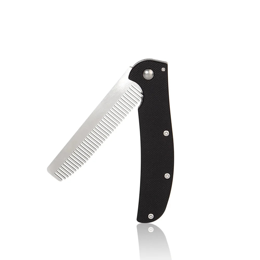 Metal Folding Beard Comb | Travel Mustache Grooming Tool