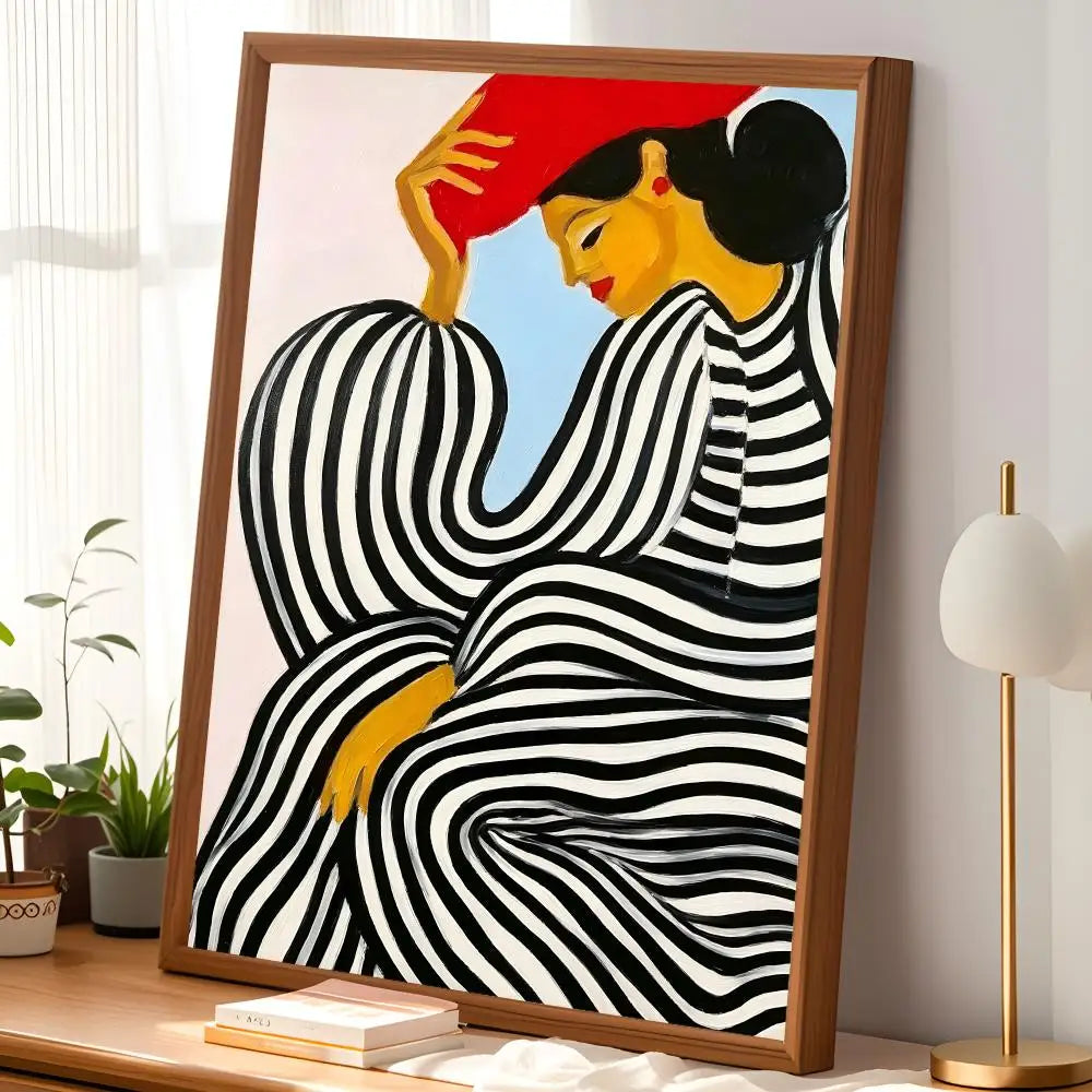 Abstract Self-Stick Wall Art Poster – Waterproof HD Decor