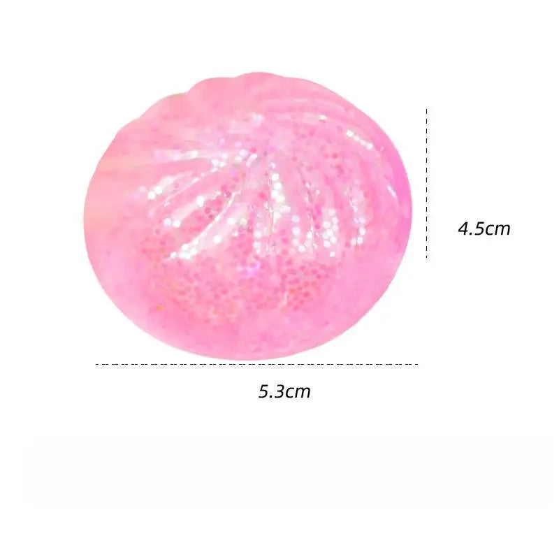 Slow Rebound Dumpling Squeeze Toy – Soft TPR Fidget Ball