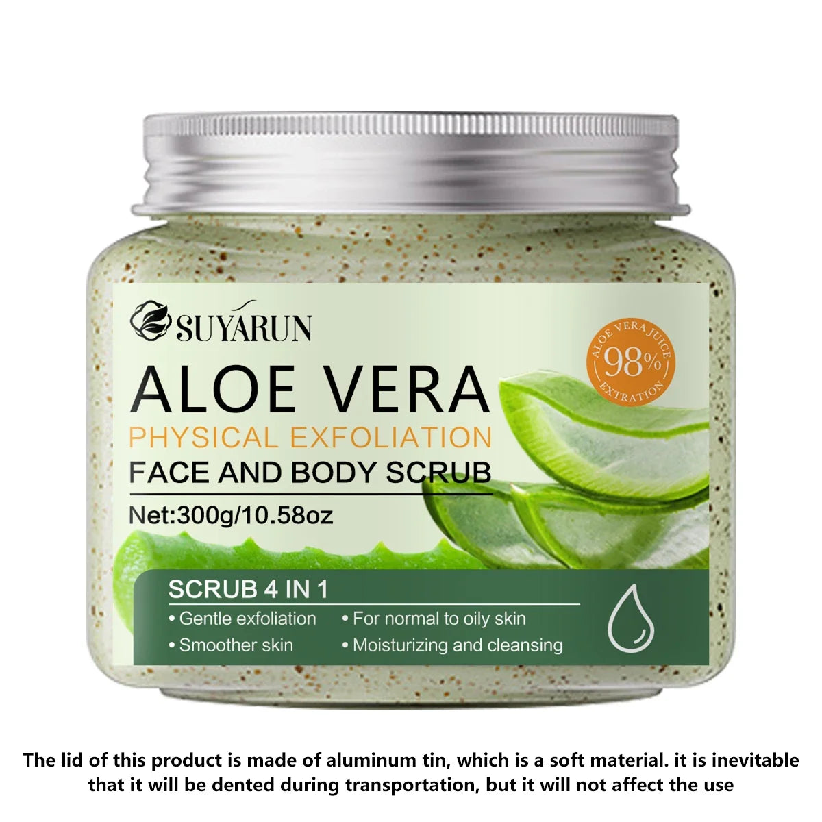 SUYARUN Aloe Vera Exfoliating Scrub – Face & Body 300g