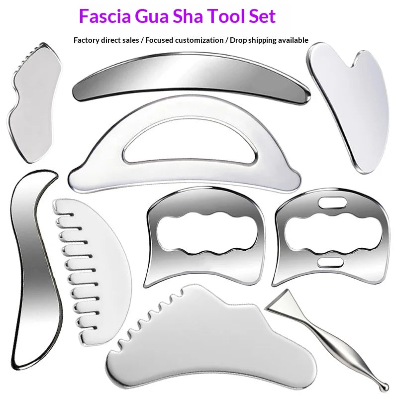 Stainless Steel Gua Sha Board | Sports & Fitness Massage Tool