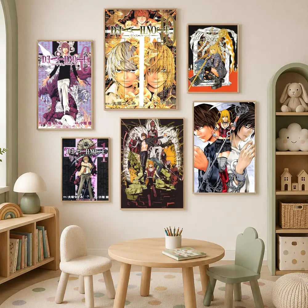 Death Note Anime Wall Poster – Self-Stick HD PVC Waterproof