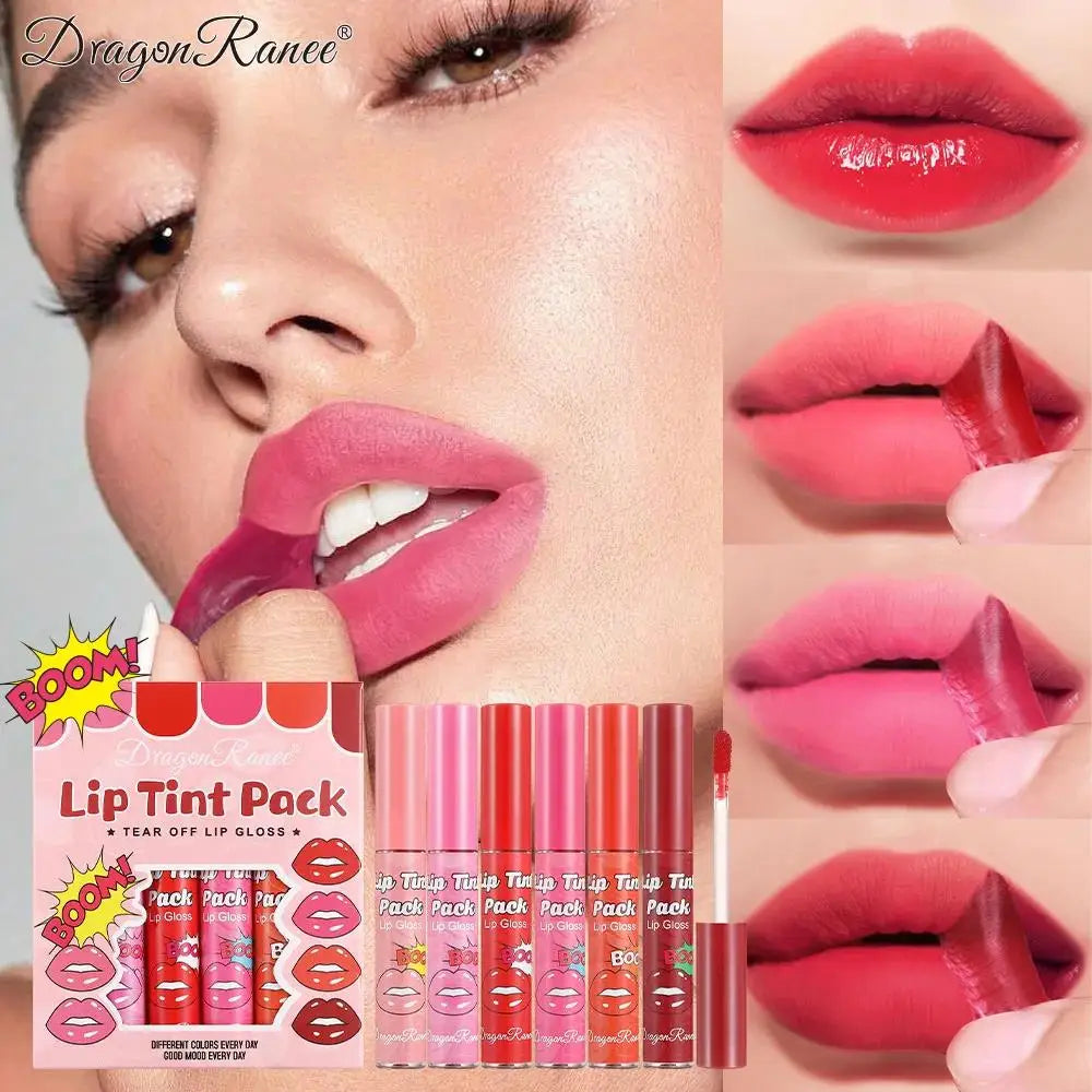 Dragon Ranee 6-Piece Tear-Off Lip Gloss Set | Matte & Hydrating