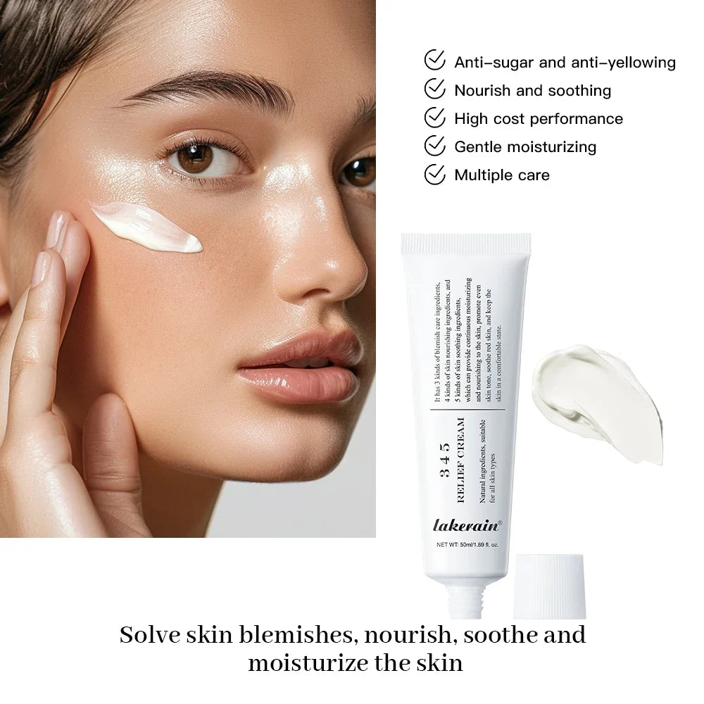 345 Relief Cream Moisturizing Blemishes Nourish Skin Provide Soothing