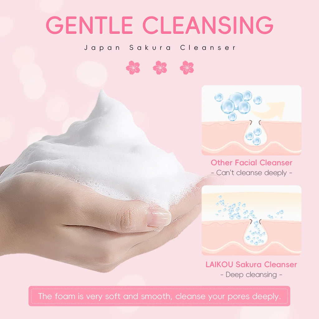 Lecco Sakura Facial Cleanser 50g – Hydrating Face Wash