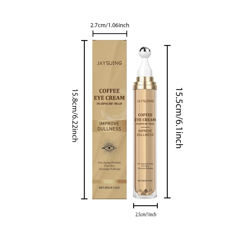 Caffeine Roller Eye Cream – Dark Circles, Puffiness & Fine Lines