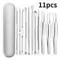11-Piece Blackhead & Ingrown Hair Removal Skin Care Tool Set
