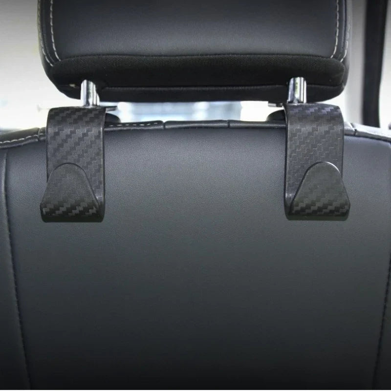 2-in-1 Car Headrest Hook – Phone & Wallet Organizer