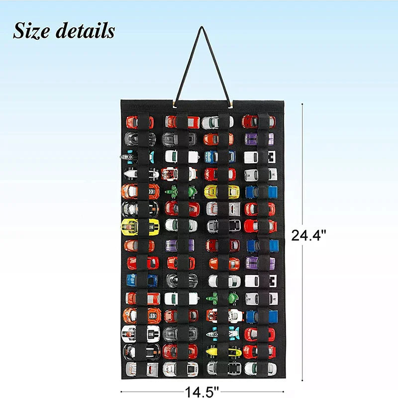 Wall Hanging Toy Car Organizer – Large Capacity Storage Bag