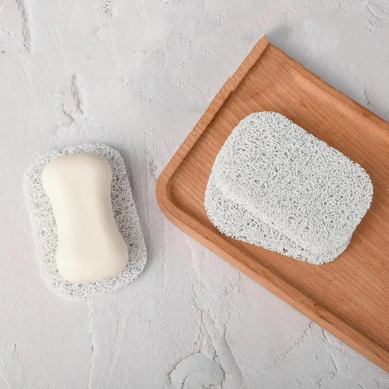Self Draining Soap Bar Holder Lift Pad Nonslip Dish Tray Shower Bath