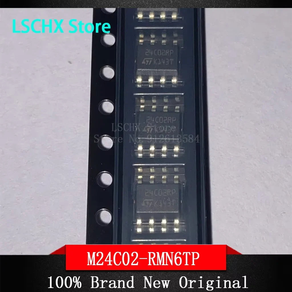 10-Pack EEPROM IC Chips – M24C02 M24C64 M24256 M24512 Series