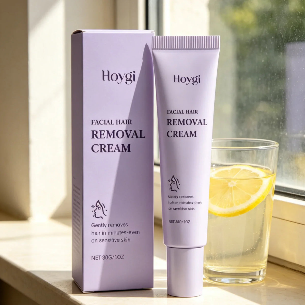 Hoygi Facial Hair Removal Cream – Gentle Depilatory 30g