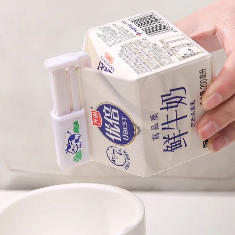 Telescopic Plastic Bag Sealing Clips for Milk & Food Storage