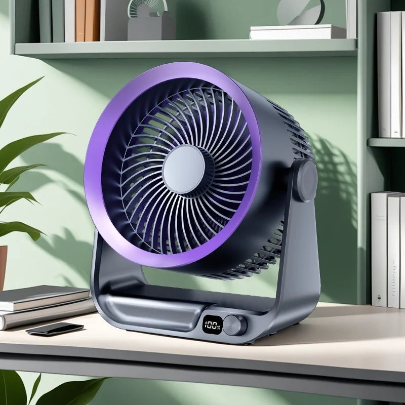 5W USB Rechargeable Desktop Air Circulation Fan | 4000mAh