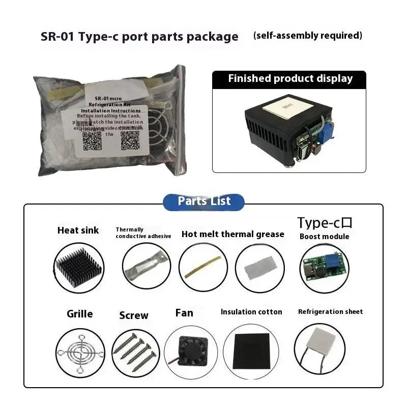 40 Semiconductor Refrigeration Chip SR-01 5V DIY Thermoelectric