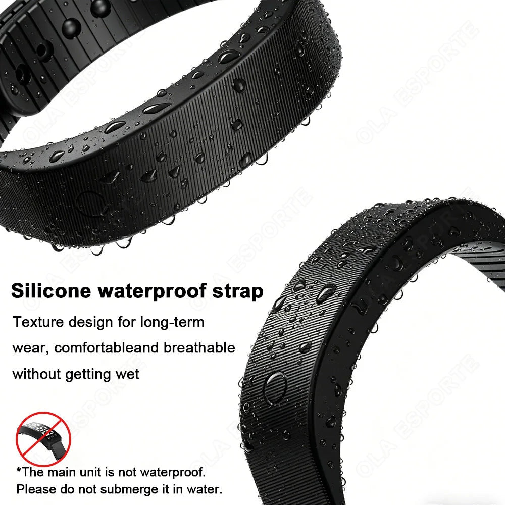 LED Digital Alarm Clock Watch Adjustable Snooze-proof Bracelet