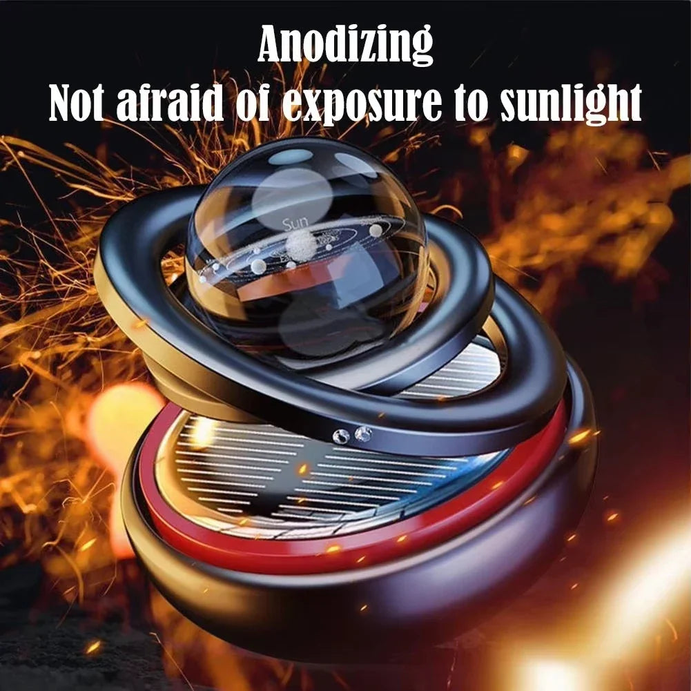 Solar Crystal Ball Car Air Freshener & Rotating Ornament