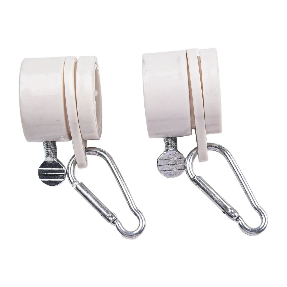 1 Pair 360 Degrees Rotating Flag Mounting Rings Flagpole Grommet Clip