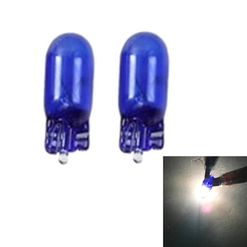 Car Halogen W5W T10 168 Wedges 12V 5W Xenon Signal Lamp 6000K White