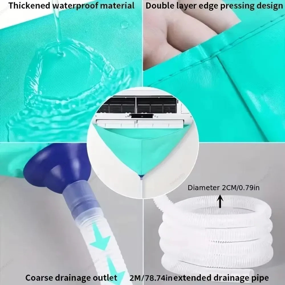 Air Conditioner Cleaning Kit – Leak-Proof Cover & Drain Pipe