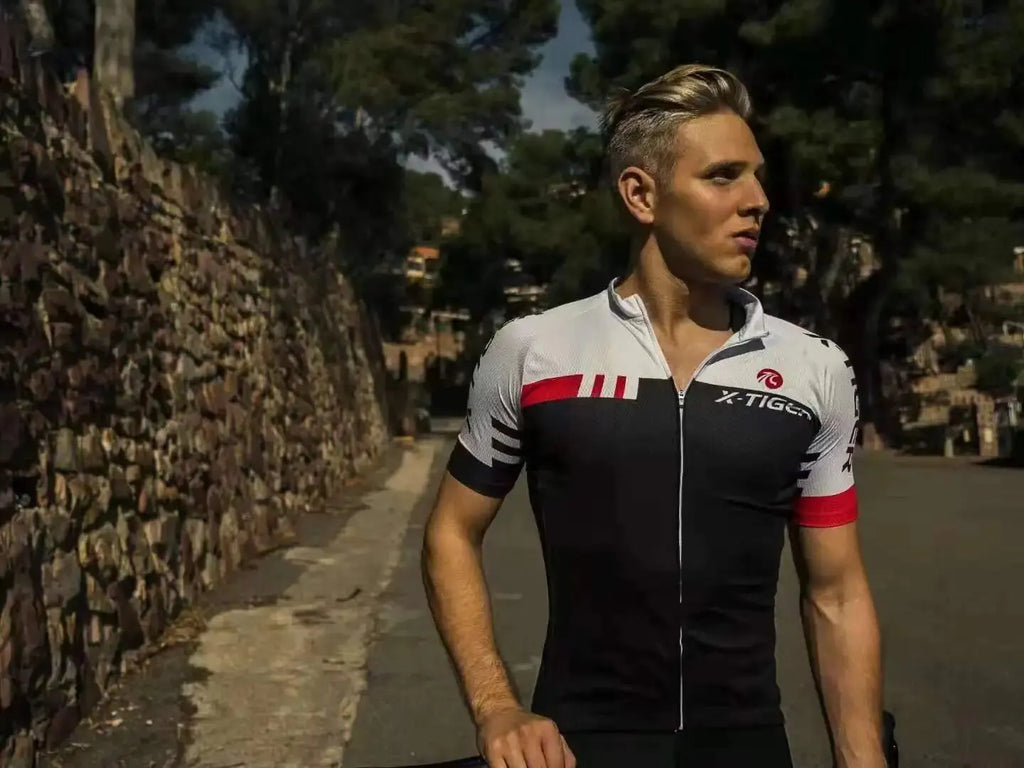 X-TIGER Men's Pro Short Sleeve Cycling Jersey | Summer MTB