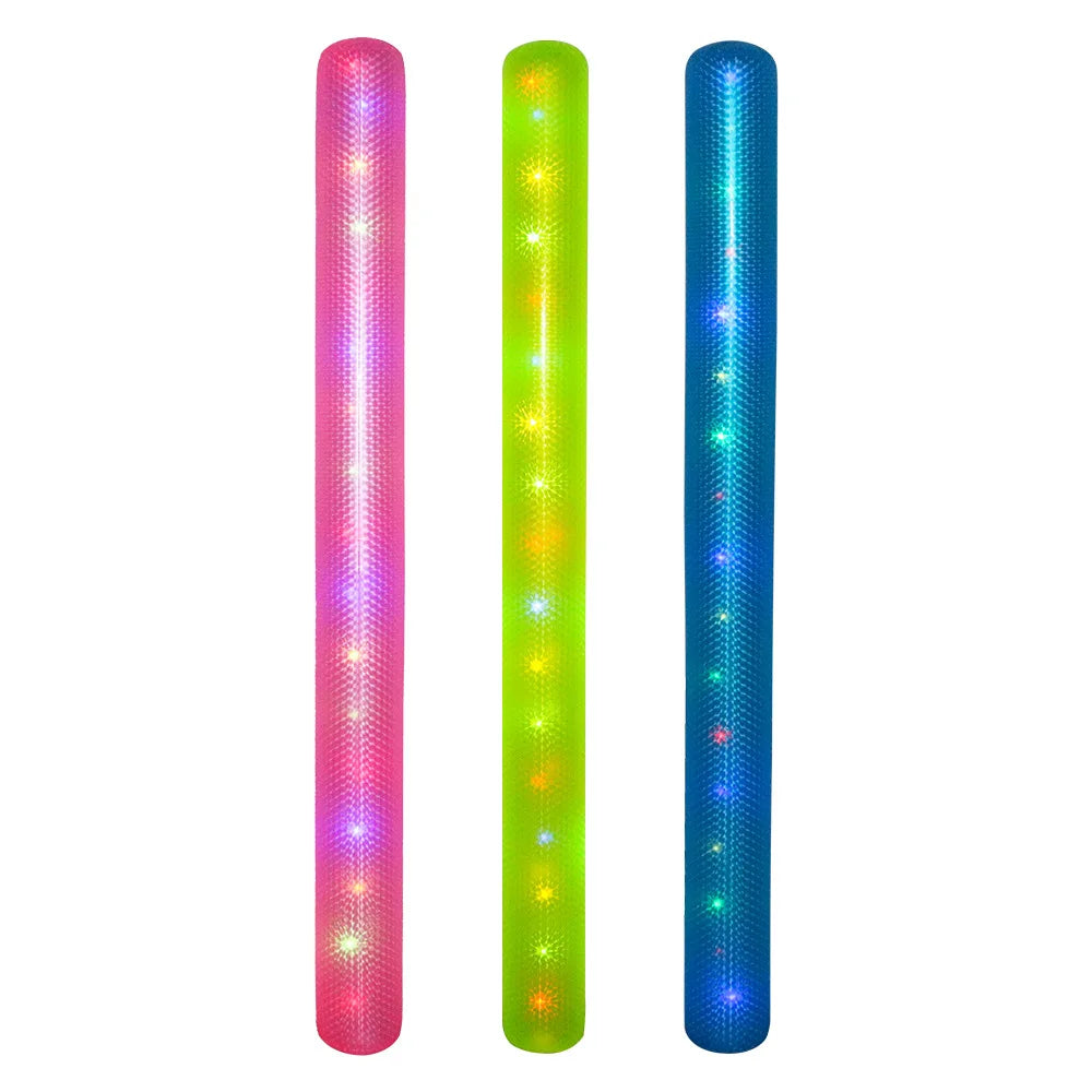 Inflatable LED Pool Noodle Float Stick – 1-3 Pack Kids & Adults