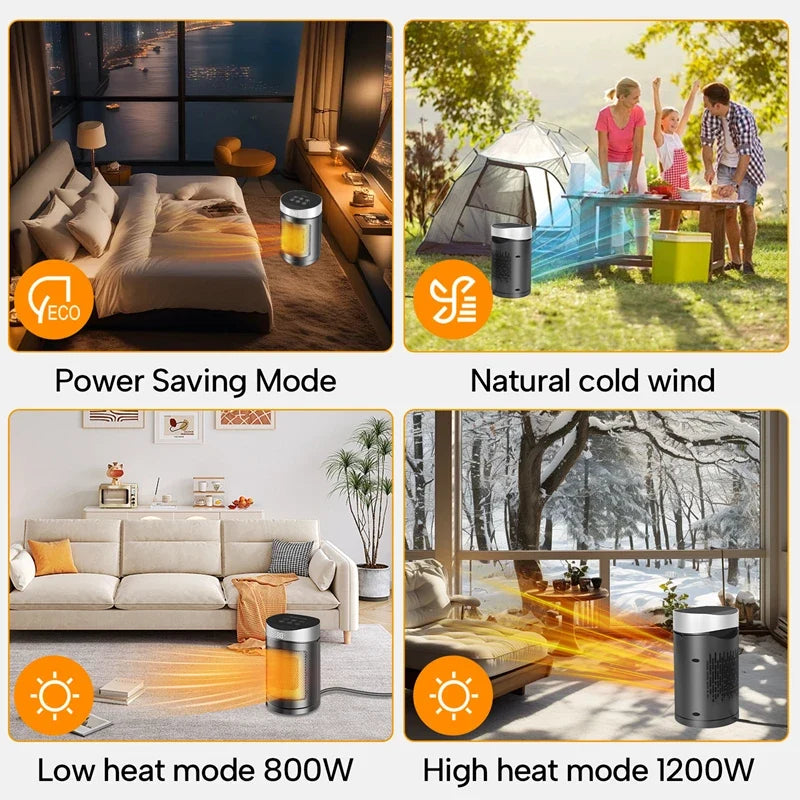 1500W Space Heater with Remote, Timer & Overheat Protection