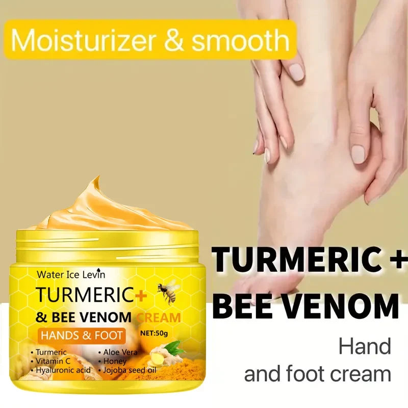 Turmeric & Bee Venom Hand & Foot Repair Cream – 50g