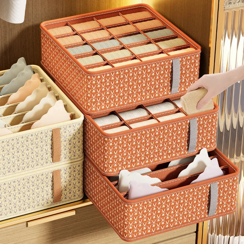 Closet Organizer Underwear Drawer Socks Bra Clothing Storage Box