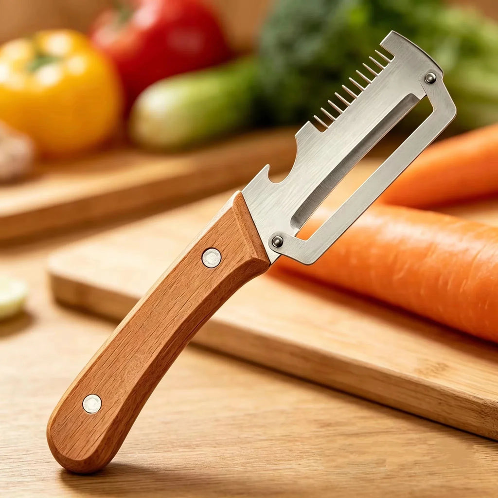 2-Piece Stainless Steel Vegetable Peeler & Kitchen Slicer Set