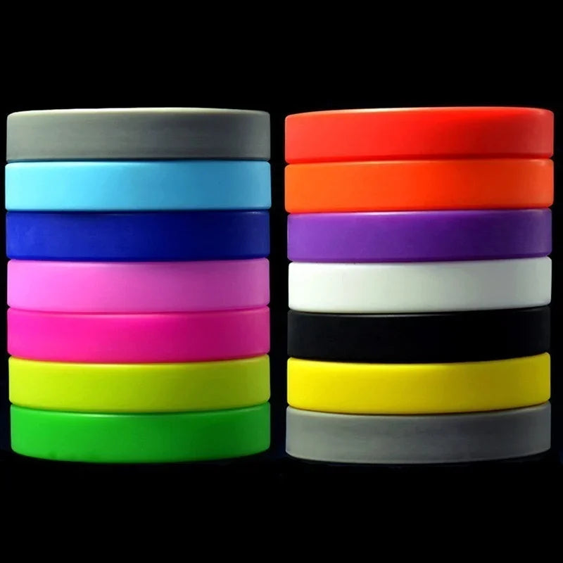 5-Pack Glow Silicone Sports Wristbands – Basketball Bracelet Set