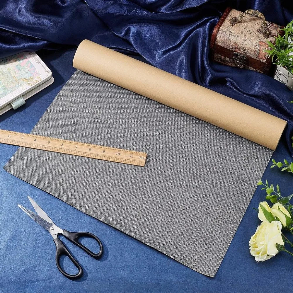Self-Adhesive Fabric Repair Patch Roll 78.7"×15.7" – Light Grey