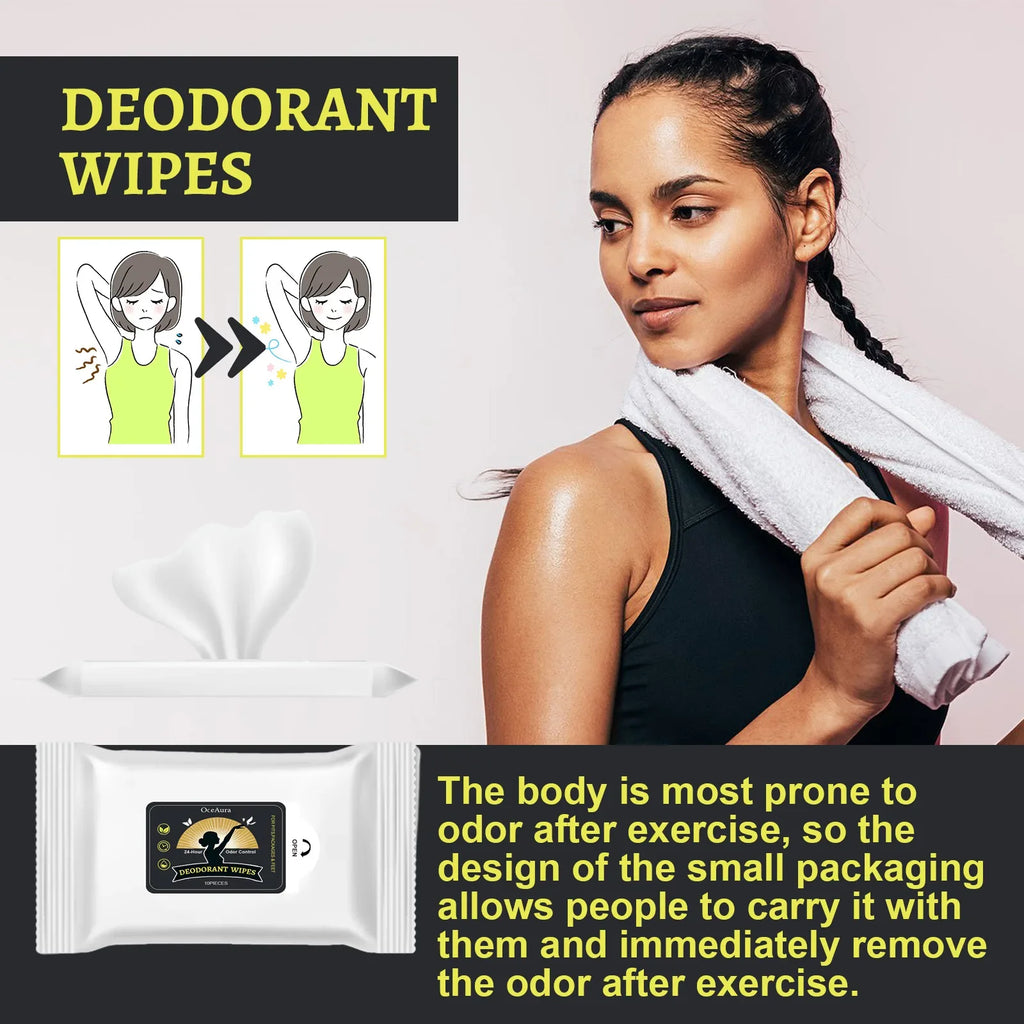 Odor-Removing Body Wipes for Sports & Sweat | Fresh Scent