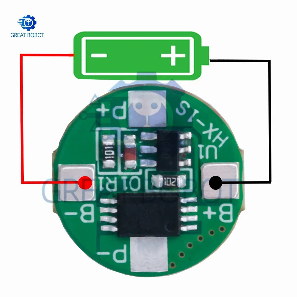 1S 3.7V LiPo Battery Charger Board 2.5A with BMS Protection Module