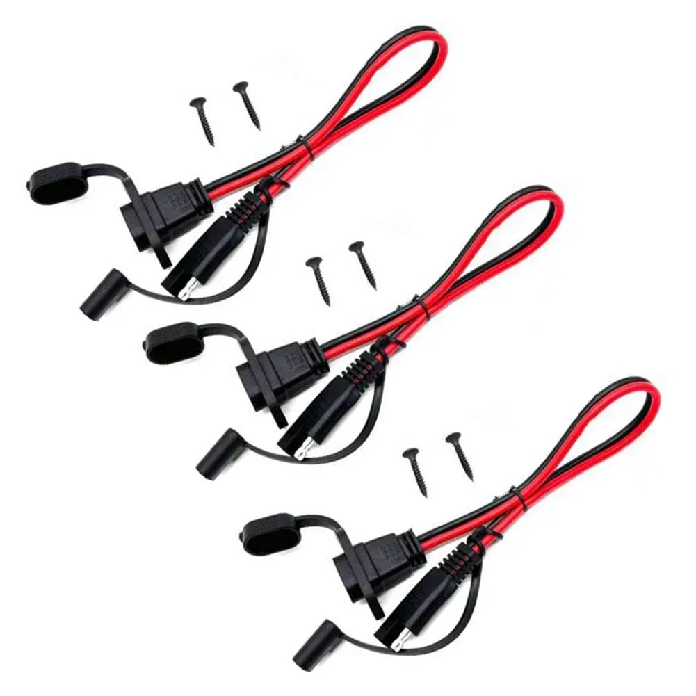 12AWG SAE Quick Connector Harness 3-Pack | Battery & Solar