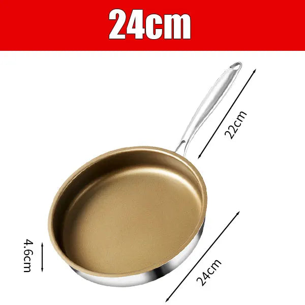 Titanium Nonstick Frying Pan – 316 Stainless Steel All Cooktops